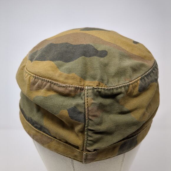 J. Crew Cadet Army Cap Camouflage Medium Lightweight Distressed Cotton - Picture 5 of 8